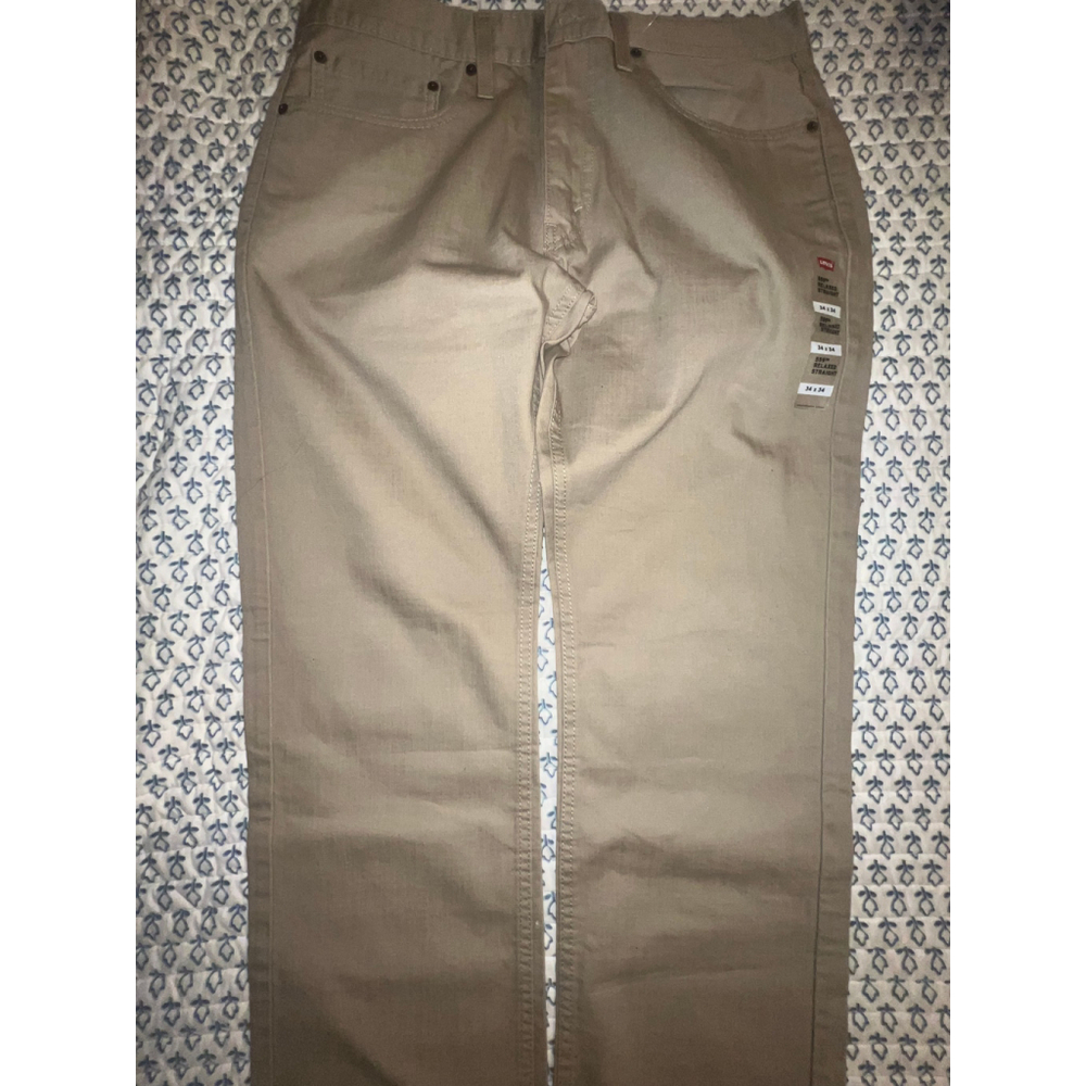 Levi's relaxed straight Leg Khakis size 34x34